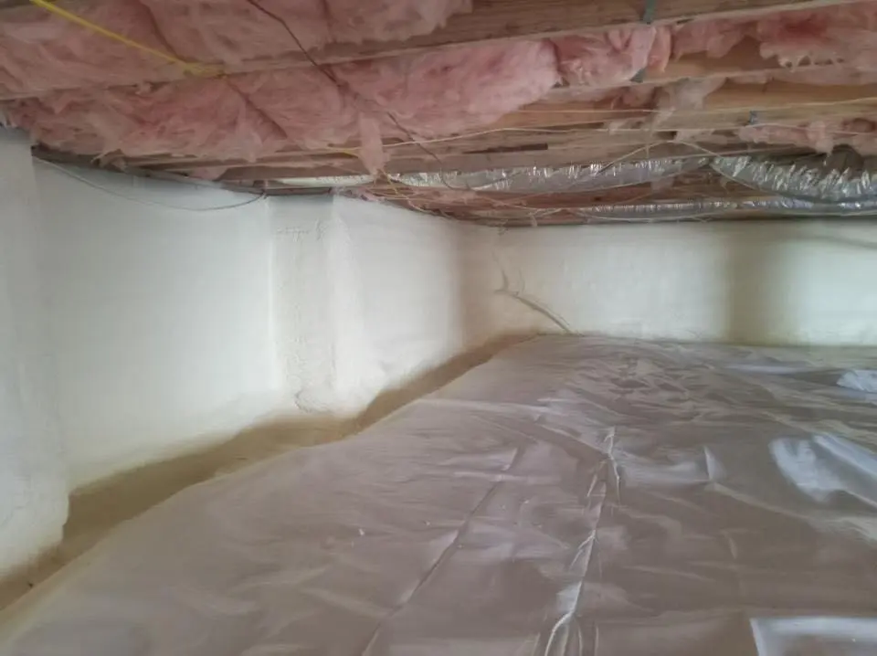 Crawl space encapsulation with closed-cell spray foam for Roof Waterproofing in Richfield
